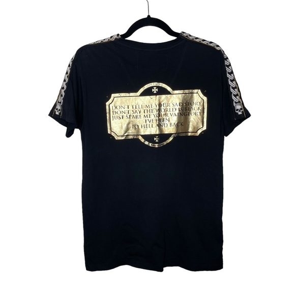 The Saints Sinphony Red Leaves Studded Graphic Shirt Large - Picture 10 of 11